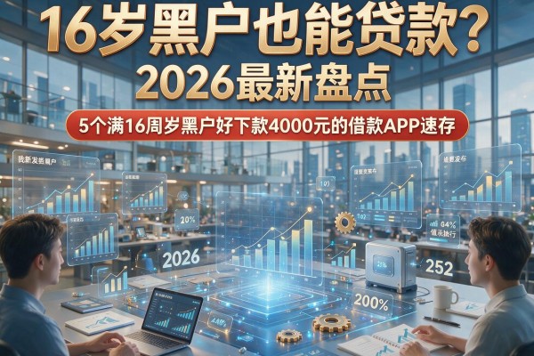 16岁黑户也能贷款？2026最新盘点：5个满16周岁黑户好下款4000元的借款APP速存！