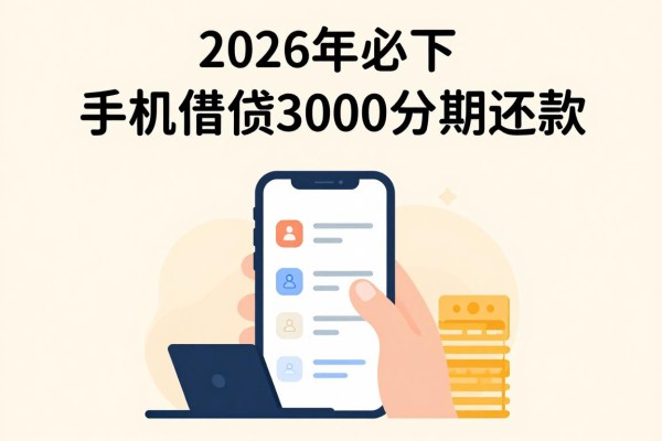 2026年必下！手机借钱3000分期还款，这5个长期稳定平台精挑实测