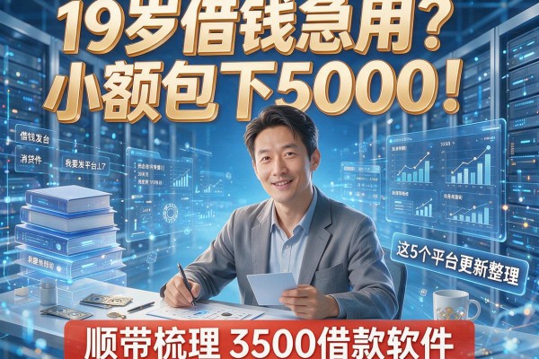 19岁借钱急用？小额包下5000！这5个平台更新整理，顺带梳理3500借款软件
