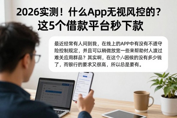 2026实测!什么App无视风控的?这5个借款平台秒下款!
