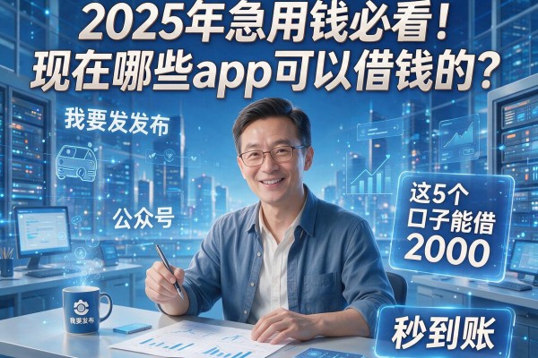 2025年急用钱必看!现在哪些app可以借钱的?实测这5个口子能借2000,秒到账!