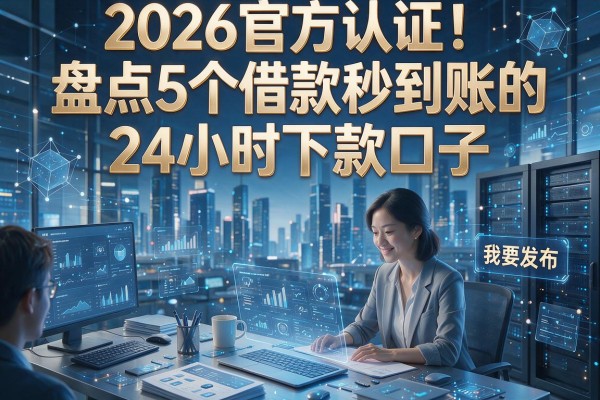 2026官方认证!盘点5个借款秒到账的24小时下款口子