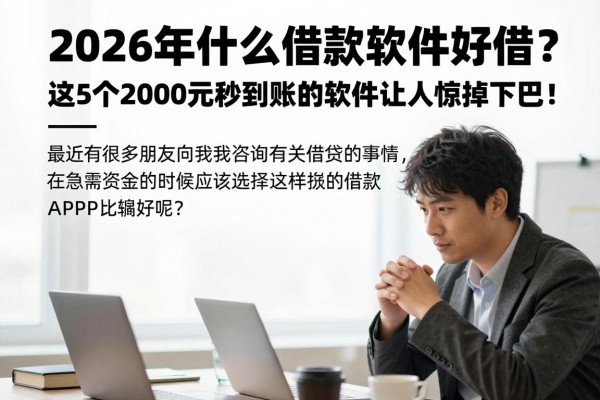2026年什么借款软件好借?这5个2000元秒到账的软件让人惊掉下巴!
