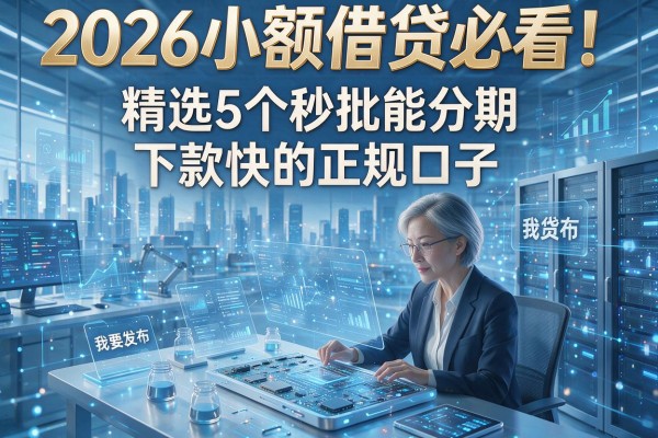 2026小额借贷必看!精选5个秒批能分期、下款快的正规口子