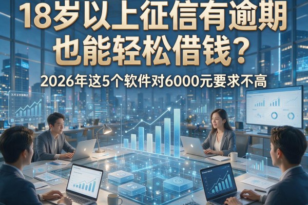 18岁以上征信有逾期也能轻松借钱？2026年这5个软件对6000元要求不高！