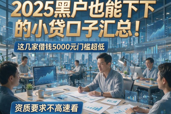 2025黑户也能下的小贷口子汇总!这几家借钱5000元门槛超低,资质要求不高速看