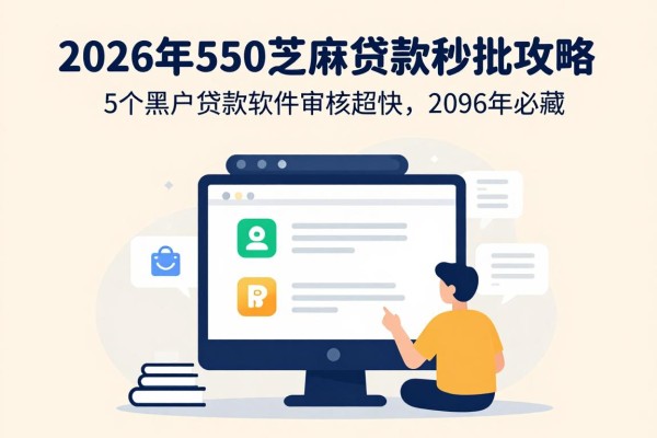 2026年550芝麻贷款秒批攻略!这5个黑户贷款软件审核超快,2026年必藏!