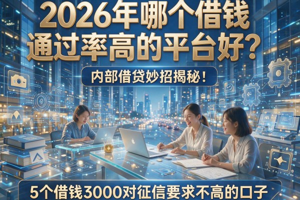 2026年哪个借钱通过率高的平台好?内部借贷妙招揭秘:5个借钱3000对征信要求不高的口子!