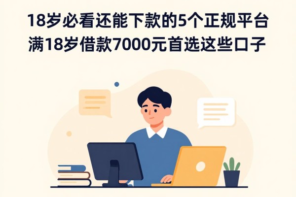 18岁必看！2026年还能下款的5个正规平台，满18岁借款7000元首选这些口子