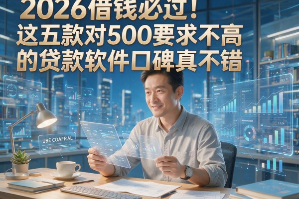2026借钱必过!这五款对500要求不高的贷款软件口碑真不错
