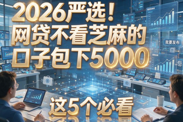 2026严选!网贷不看芝麻的口子包下5000,这5个必看