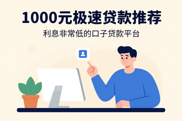 1000元极速贷款推荐,盘点利息非常低的口子贷款平台