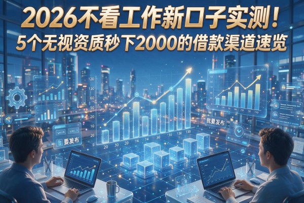 2026不看工作新口子实测！5个无视资质秒下2000的借款渠道速览