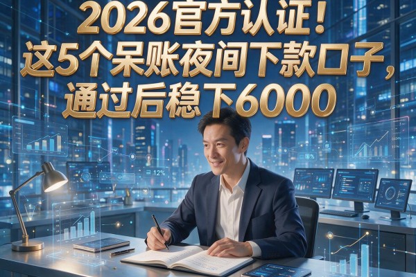 2026官方认证！这5个呆账夜间下款口子，通过后稳下6000