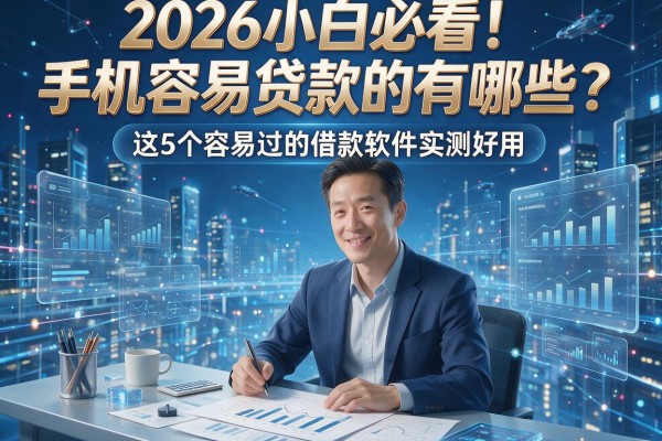 2026小白必看！手机容易贷款的有哪些？这5个容易过的借款软件实测好用