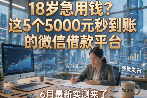 18岁急用钱?这5个5000元秒到账的微信借款平台,6月最新实测来了