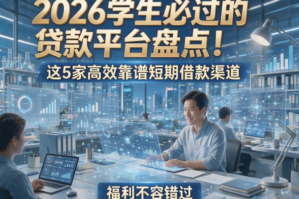 2026学生必过的贷款平台盘点!这5家高效靠谱短期借款渠道,福利不容错过