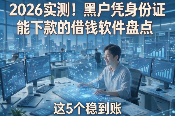 2026实测！黑户凭身份证能下款的借钱软件盘点，这5个稳到账