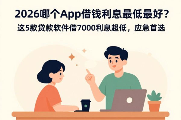 2026哪个app借钱利息最低最好？这5款贷款软件借7000利息超低，应急首选！
