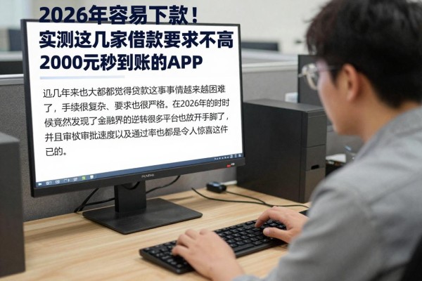2026年容易下款！实测这几家借款要求不高、2000元秒到账的APP