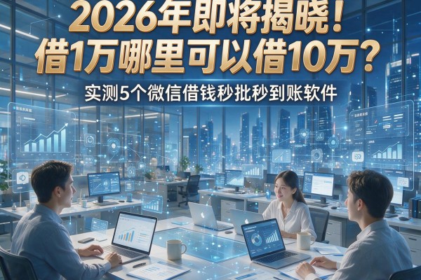 2026年即将揭晓!借1万哪里可以借10万?实测5个微信借钱秒批秒到账软件