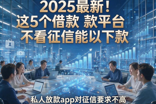 2025最新！这5个借款平台不看征信能下款，私人放款app对征信要求不高