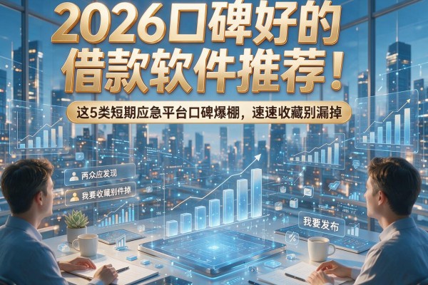 2026口碑好的借款软件推荐!这5类短期应急平台口碑爆棚,速速收藏别漏掉