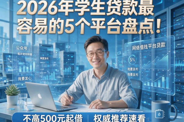 2026年学生贷款最容易的5个平台盘点!要求不高500元起借,权威推荐速看