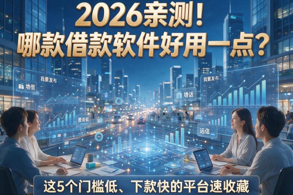 2026亲测!哪款借款软件好用一点?这5个门槛低、下款快的平台速收藏