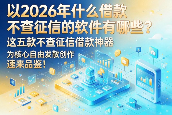 2026年什么借款不查征信的软件有哪些？这五款不查征信借款神器速来品鉴！