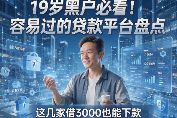 19岁黑户必看!容易过的贷款平台盘点,这几家借3000也能下款