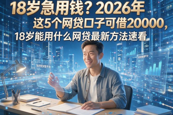 18岁急用钱？2026年这5个网贷口子可借20000，18岁能用什么网贷最新方法速看！