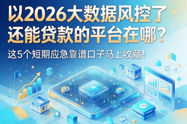 2026大数据风控了还能贷款的平台在哪？这5个短期应急靠谱口子马上收藏！