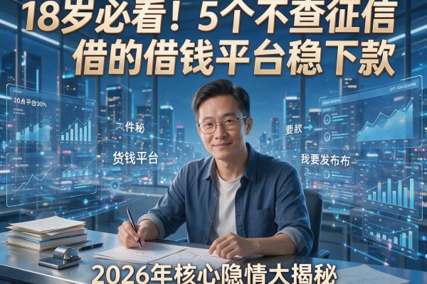 18岁必看!5个不查征信的借钱平台稳下款,2026年核心隐情大揭秘