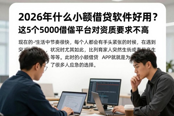 2026年什么小额借贷软件好用?这5个5000借款平台对资质要求不高,秘诀全在这!