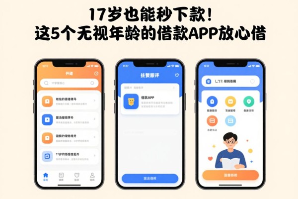 17岁也能秒下款!这5个无视年龄的借款APP放心借,对17岁开放的借款平台都在这里了