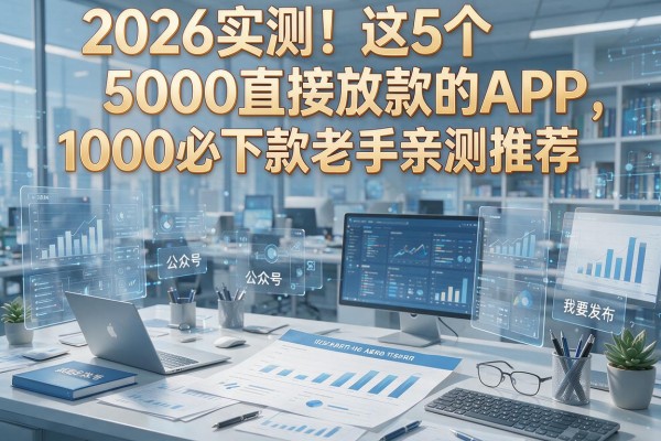 2026实测!这5个5000直接放款的APP,1000必下款老手亲测推荐
