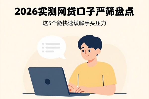 2026实测网贷口子严筛盘点!这5个能快速缓解手头压力