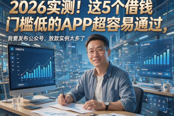 2026实测!这5个借钱门槛低的APP超容易通过,放款实例太多了