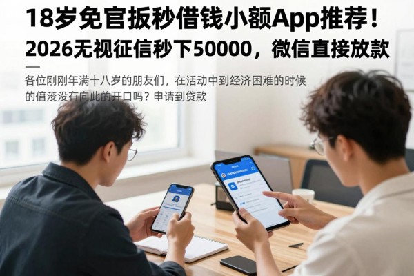 18岁免审批秒借钱小额app推荐！2026无视征信秒下50000，微信直接放款