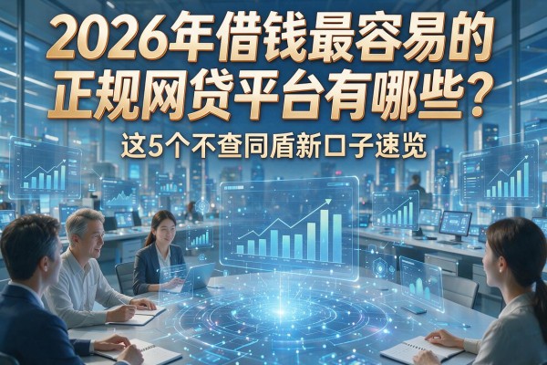 2026年借钱最容易的正规网贷平台有哪些?这5个不查同盾新口子速览