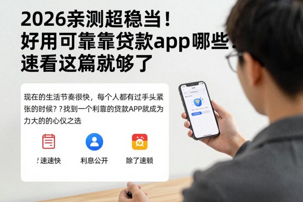 2026亲测超稳当!好用可靠的贷款app有哪些?速看这篇就够了!