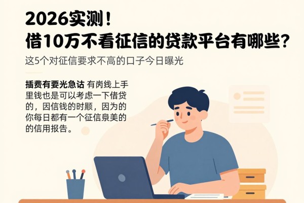 2026实测!借10万不看征信的贷款平台有哪些?这5个对征信要求不高的口子今日曝光