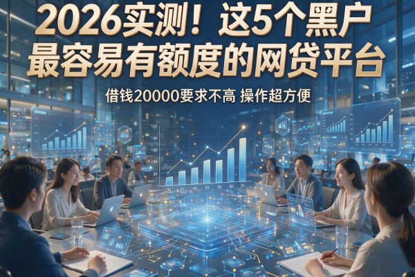 2026实测!这5个黑户最容易有额度的网贷平台,借钱20000要求不高操作超方便