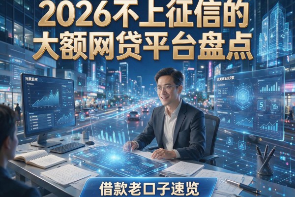 2026不上征信的大额网贷平台盘点,附5个借款老口子速览