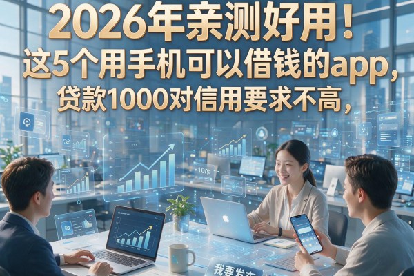 2026年亲测好用!这5个用手机可以借钱的app,贷款1000对信用要求不高
