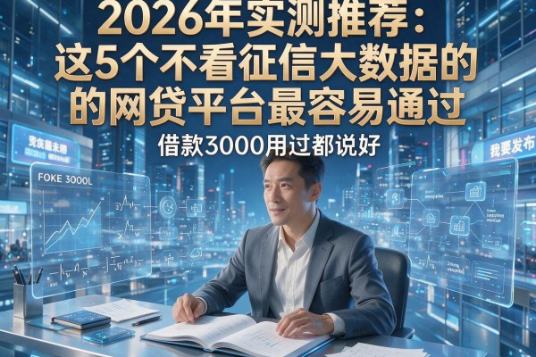2026年实测推荐:这5个不看征信大数据的网贷平台最容易通过,借款3000用过都说好!