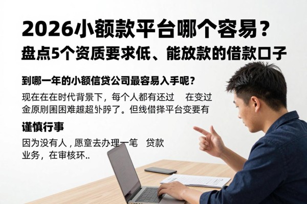 2026小额贷款平台哪个容易？盘点5个资质要求低、能放款的借款口子
