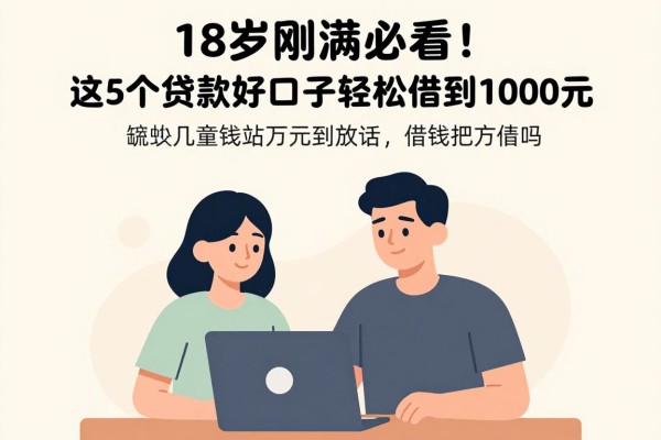 18岁刚满必看!这5个贷款好口子轻松借到1000元