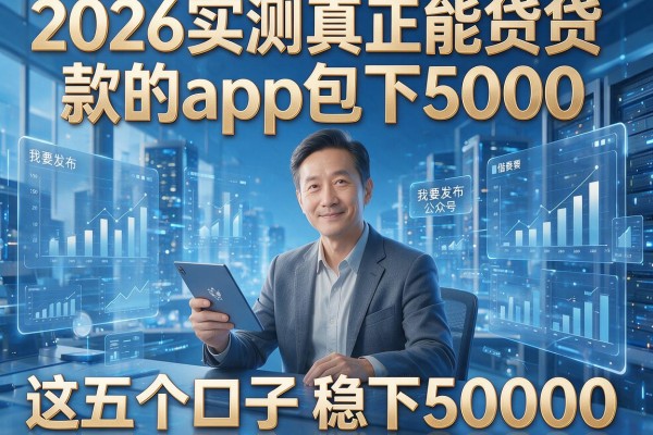 2026实测真正能贷款的app包下5000,这五个口子稳下50000